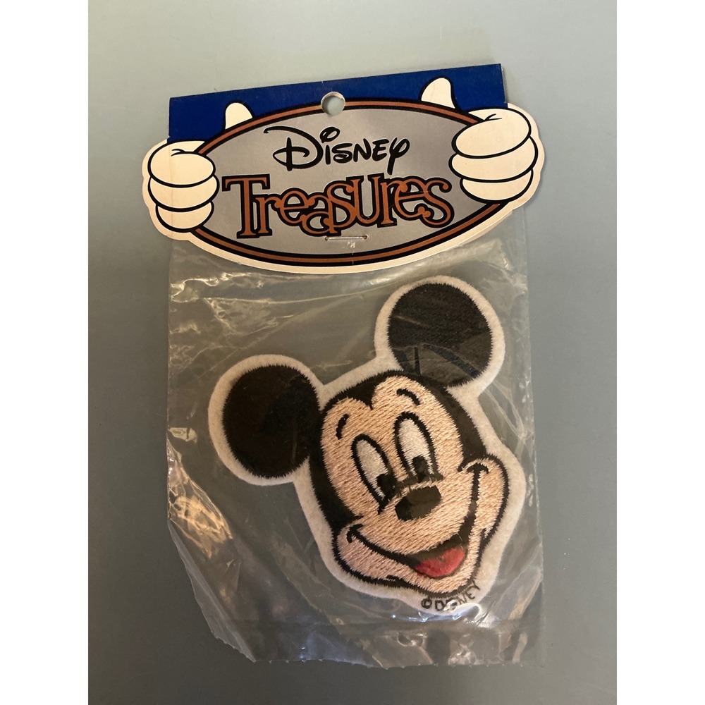 Disney Treasures Mickey Mouse Embroidered Patch Walt Disney Theme Parks New USA